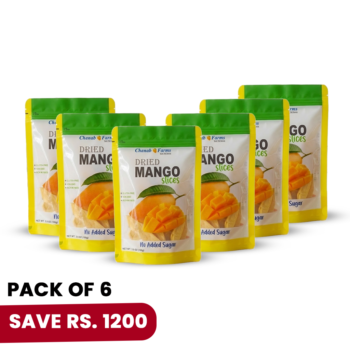 Dried Mangoes Slices-Pack of 6-600 Grams